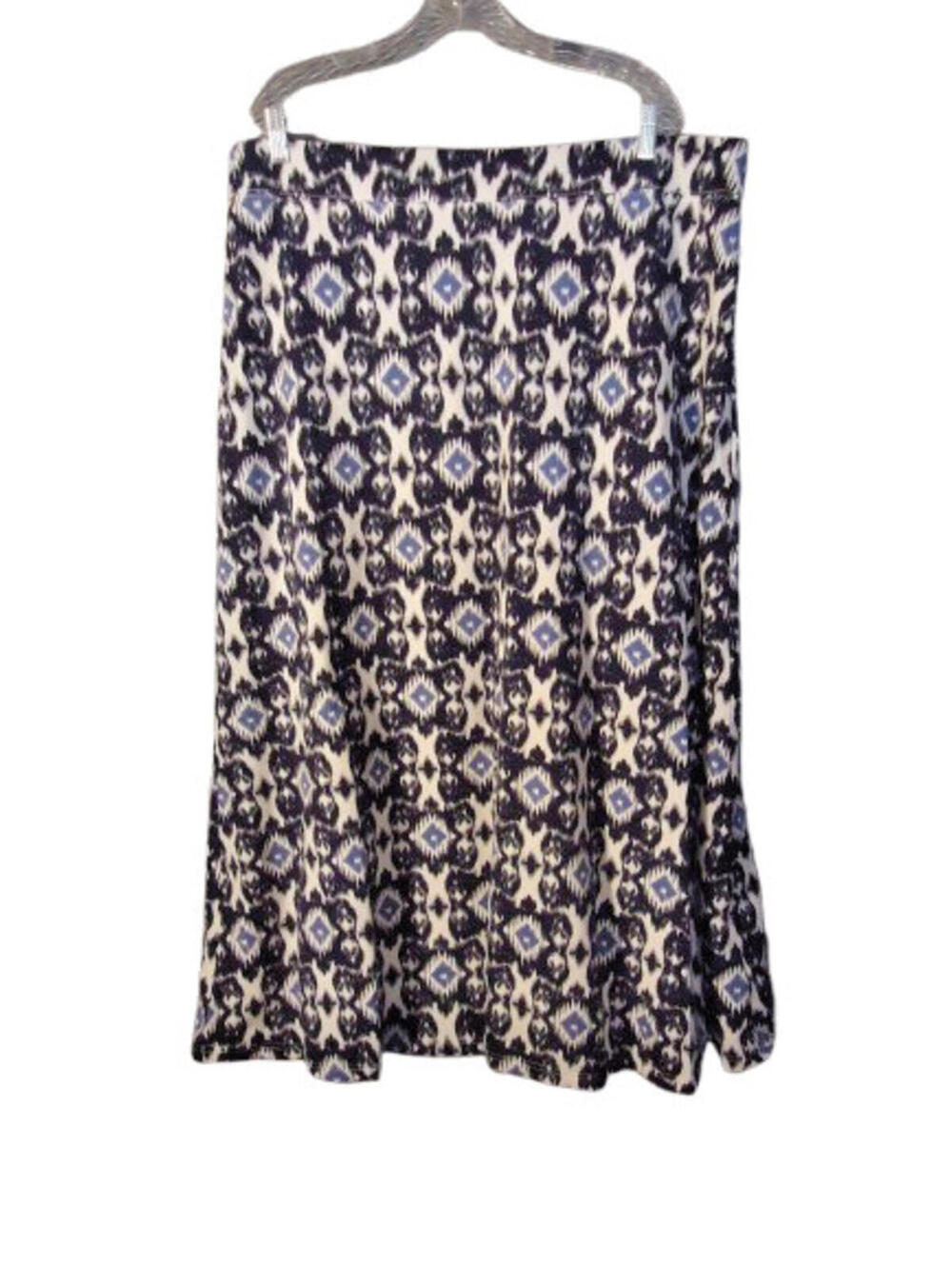 Belle By Kim Gravel TripleLuxe Knit Smoothing Waist Maxi Skirt 1X Navy IkAt QVC
